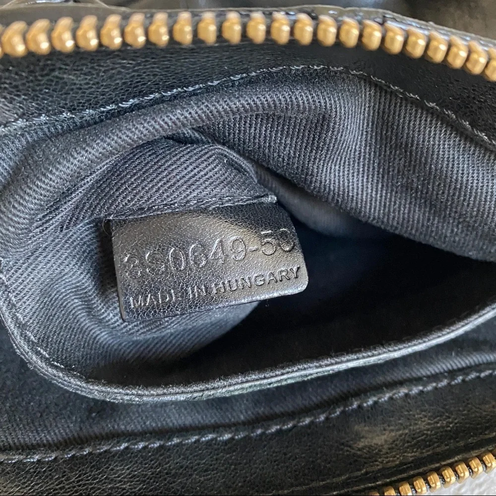Chloe small black leather 2 way bag